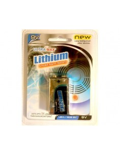 Pile lithium 9V - Ultramax - blister unitaire - LCDP - Radiocommande.fr