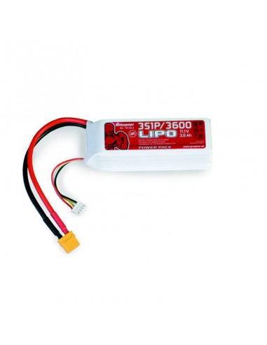 Power Pack LiPo 3/3600 11,1 V 30C XT60 - LCDP - Radiocommande.fr