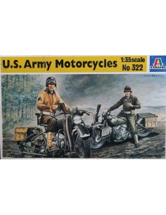 ITALERI 1/35 maquette 322 US Army Motorcycles moto USA motocyclette 1995 - LCDP - Radiocommande.fr